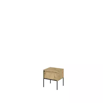 Buy Trend TR-10 Bedside Cabinet Oak Artisan 46cm, Colour: Oak Artisan, Width: 46 from Furnituretta