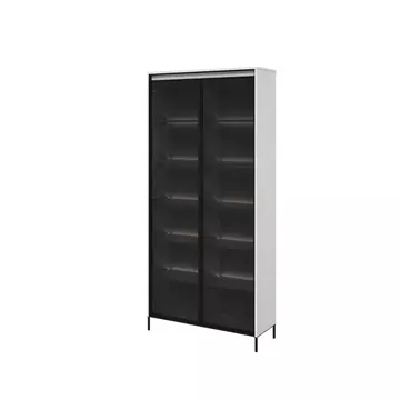 Buy Trend TR-07 Tall Display Cabinet 92cm, Colour: White Matt, Width: 34 from Furnituretta