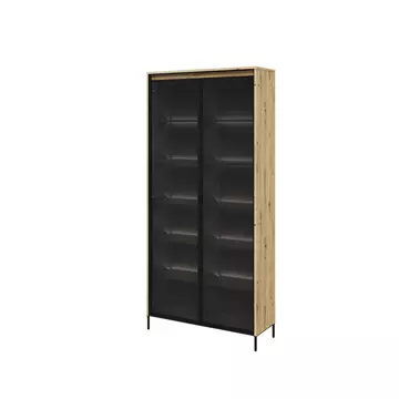 Buy Trend TR-07 Tall Display Cabinet 92cm, Colour: Oak Artisan, Width: 34 from Furnituretta