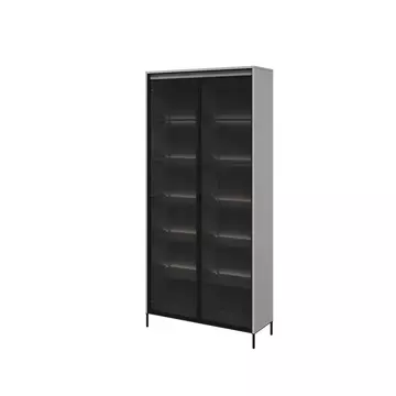 Buy Trend TR-07 Tall Display Cabinet 92cm, Colour: Grey Matt, Width: 34 from Furnituretta