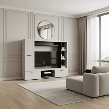 Buy Duns Oak Effect TV Entertainment Unit &ndash; 195.5 cm Wide Media Storage Unit from Furnituretta