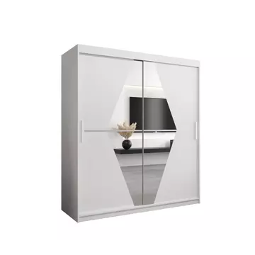 Buy Boliwia Sliding Door Wardrobe 180cm, Colour: White, Item Width: 180 from Furnituretta