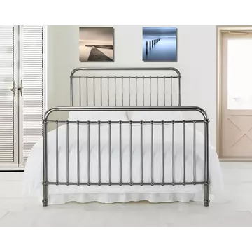 Buy Rose Metal Bed Frame, Colour: Black Chrome, Size: 3ft/Single, Width: 100 from Furnituretta