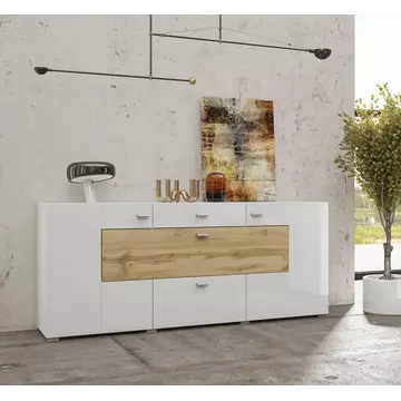 Buy Coby 26 Sideboard Cabinet 165cm, Colour: White, Item Width: 165 from Furnituretta