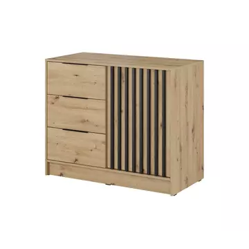 Buy Nelly Sideboard Cabinet 105cm, Colour: Oak Artisan, Width: 105 from Furnituretta