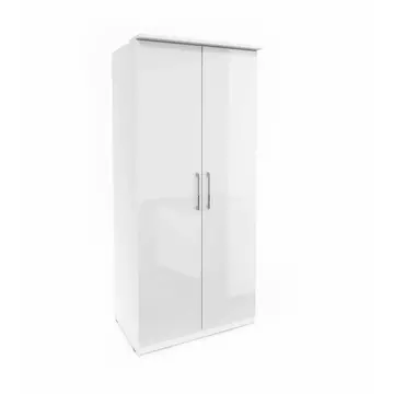 Buy Optima 18 - 2 Door Wardrobe, Colour: White, Width: 90 from Furnituretta