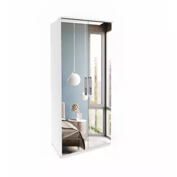 Buy Optima 58 - 2 Door Wardrobe, Colour: White, Width: 90 from Furnituretta
