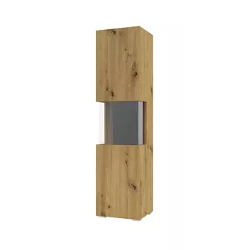 Buy Ava 05 Tall Display Cabinet Oak Artisan, Colour: Oak Artisan, Width: 36 from Furnituretta
