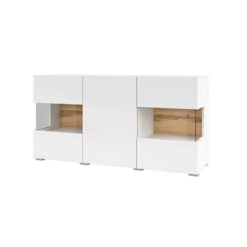 Buy Ava 25 Display Sideboard Cabinet 120cm, Colour: White Matt, Width: 120 from Furnituretta