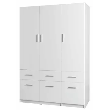 Buy Snow 04 Hinged Door Wardrobe 136cm from Furnituretta