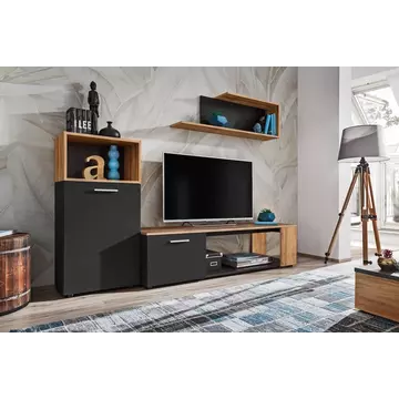 Buy Maze I TV Entertainment Unit, Colour: Black, Item Width: 200 from Furnituretta
