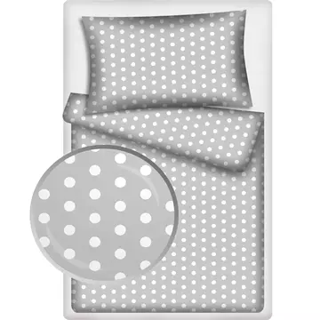Buy Polka Dot Grey Duvet Cover Set 100% Cotton from Furnituretta