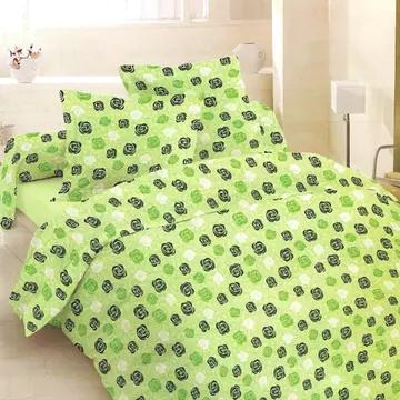 Buy Double Size Cotton Duvet Cover Button Fastening Fitted Sheet from Furnituretta