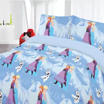 Buy Disney Frozen Elsa Anna & Olaf 100% Cotton Duvet Cover Set Single from Furnituretta