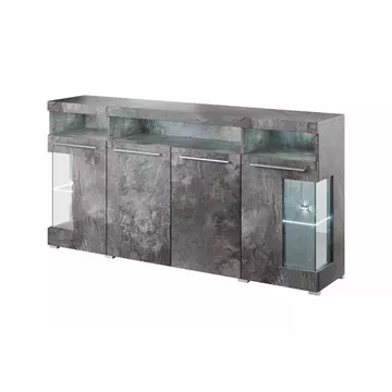 Buy India 42 Display Sideboard Cabinet, Colour: Schiefer, Width: 182 from Furnituretta