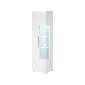 Buy India 05 Tall Display Cabinet, Colour: White, Item Width: 45 from Furnituretta