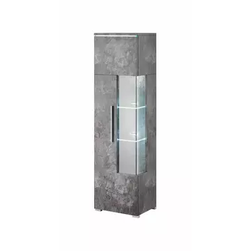 Buy India 05 Tall Display Cabinet, Colour: Schiefer, Width: 45 from Furnituretta
