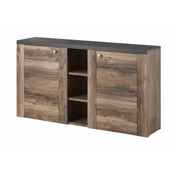 Buy Larona 26 Sideboard Cabinet, Colour: Oak Satin, Width: 155 from Furnituretta