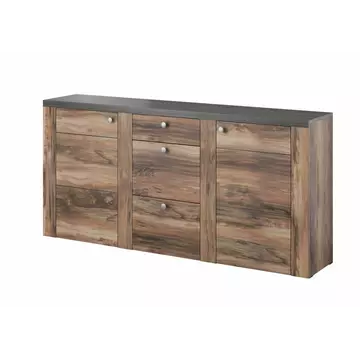 Buy Larona 25 Sideboard Cabinet, Colour: Oak Satin, Width: 176 from Furnituretta