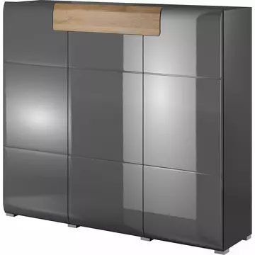 Buy Toledo 76 Sideboard Cabinet, Colour: Grey Gloss, Width: 147 from Furnituretta