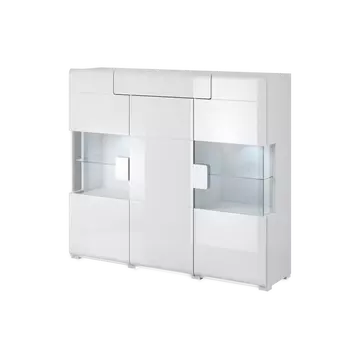 Buy Toledo 46 Sideboard Display Cabinet, Colour: White, Item Width: 147 from Furnituretta