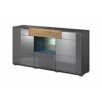 Buy Toledo 26 Sideboard Cabinet, Colour: Grey Gloss, Width: 159 from Furnituretta