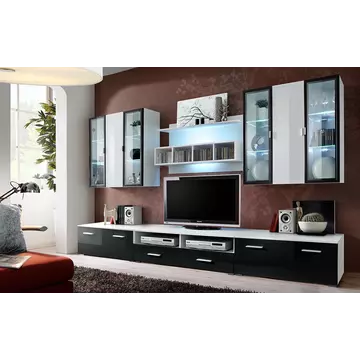 Buy Quadro Gloss Entertainment Unit, Colour: Black Gloss, Width: 300 from Furnituretta