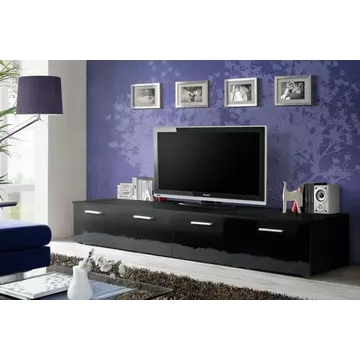 Buy Duo TV Cabinet in Black Gloss from Furnituretta
