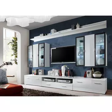 Buy Iceland Gloss Entertainment Unit, Colour: White Gloss, Width: 300 from Furnituretta