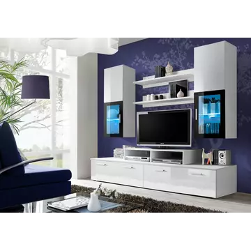 Buy Mini Entertainment TV Unit White Gloss, Colour: White Gloss, Item Width: 200 from Furnituretta