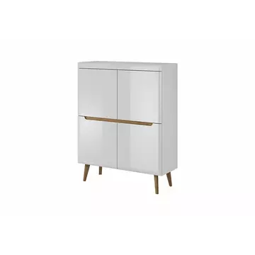 Buy Nordi 2 Door Sideboard Cabinet, Colour: White Gloss, Width: 107 from Furnituretta