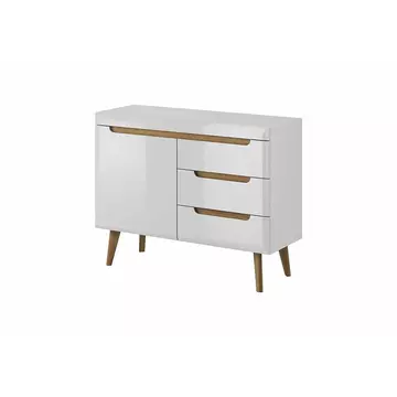 Buy Nordi Sideboard Cabinet, Colour: White Gloss, Width: 107 from Furnituretta