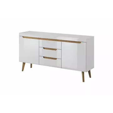 Buy Nordi Large Sideboard Cabinet, Colour: White Gloss, Width: 160 from Furnituretta