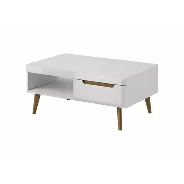 Buy Nordi Coffee Table, Colour: White Gloss, Width: 107 from Furnituretta