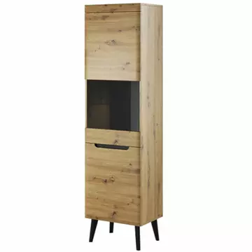 Buy Nordi Tall Display Cabinet, Colour: Oak Artisan, Width: 53 from Furnituretta