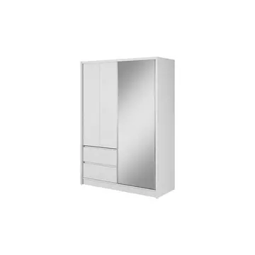 Buy Sara Sliding Door Wardrobe 154cm, Colour: White Matt, Item Width: 150 from Furnituretta