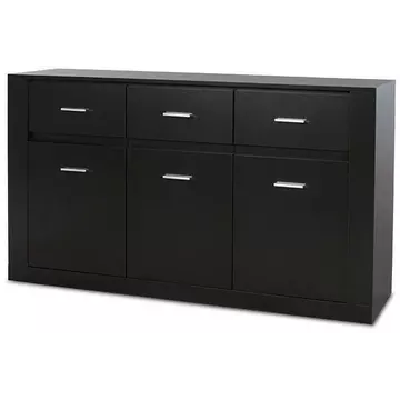 Buy Idea ID-09 Large Sideboard Cabinet, Colour: Black Matt, Width: 160 from Furnituretta