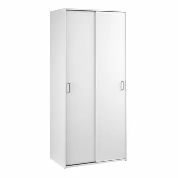 Buy Space Wardrobe 2 Sliding Doors in White 1750 from Furnituretta