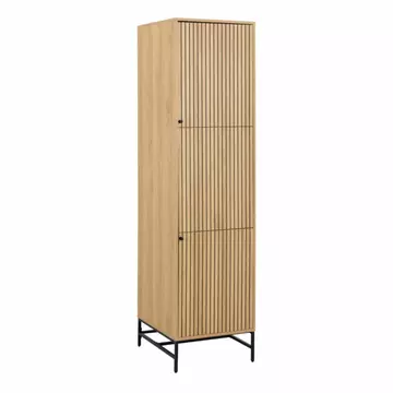 Buy Albany Wardrobe 2 Doors in Oak/Black Legs from Furnituretta