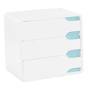 Buy Badini Chest White Matt Gloss 3 Drawer from Furnituretta