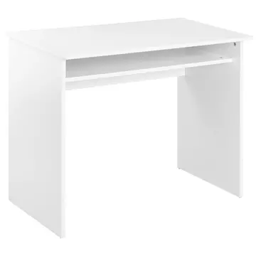 Buy Homcom Computer Writing Desk with Storage Compartment Workstation Learning Center for Home Office 90W x 50D(cm) - White from Furnituretta