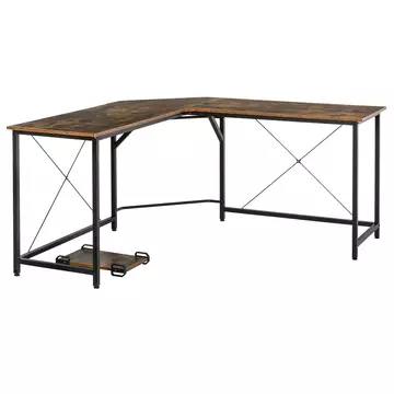 Buy Homcom Corner Gaming Desk L-Shape Computer PC Workstation Home Office Study Three Worktop Writing Table 150 x 150 x 75 cm from Furnituretta