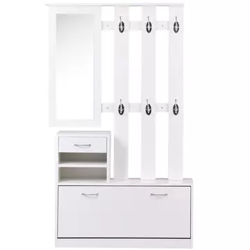 Buy Homcom Entryway Furniture Set-White from Furnituretta