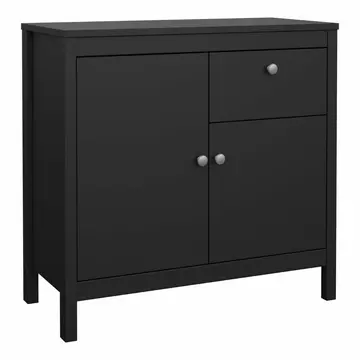 Buy Madrid Sideboard 2 Doors 1 Drawer in Matt Black from Furnituretta