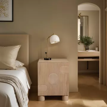 Buy Austin Solid Wood Bedside Table from Furnituretta