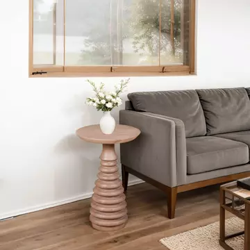 Buy Valencia Cane & Mango Wood Side Table from Furnituretta