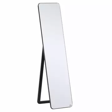Buy Homcom Full Length Mirror, Free Standing or Wall Hanging, Tall Full Body Mirror for Bedroom, Hallway, Black from Furnituretta