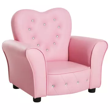 Buy Homcom Kids Toddler Chair Sofa Children Armchair Seating Relax Playroom Seater Girl Princess Pink from Furnituretta