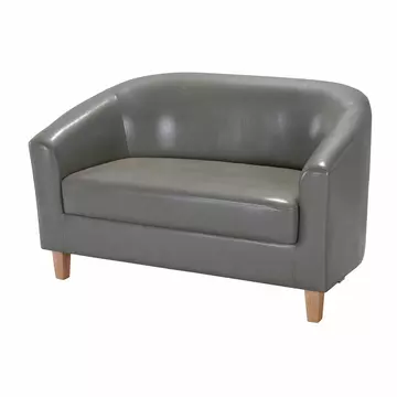 Buy Claridon 2 Seater Sofa PU Grey from Furnituretta