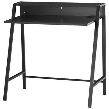 Buy Homcom Writing Desk Computer Table Home Office PC Laptop Workstation Storage Shelf Color Black from Furnituretta